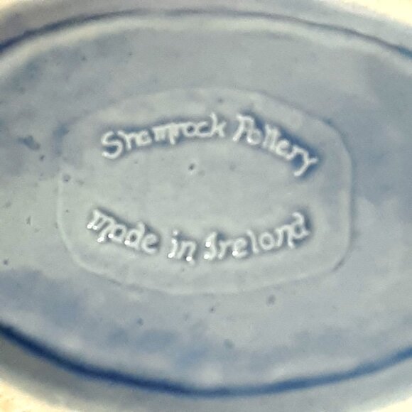 Vintage Shamrock Pottery Donkey Cart Planter 50s Ireland Boho Granny - Picture 7 of 7